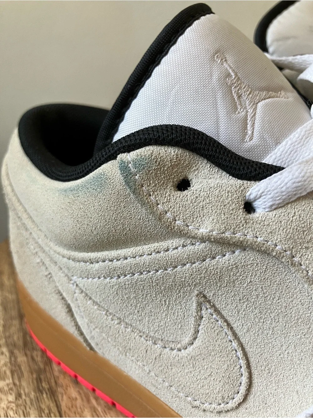 Nike Air Jordan | Jordan 1 Low White Gum Hyper Pink Suede Sneakers Ultra Rare